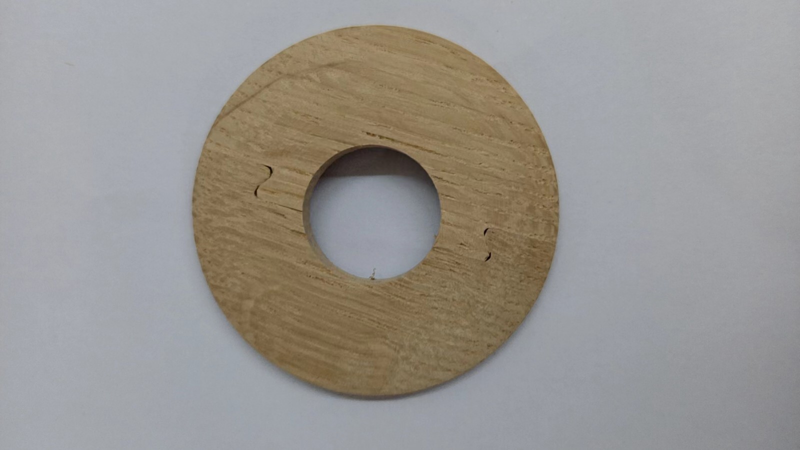 2 x low profile natural raw pipe covers oak prefinish rosette pipe