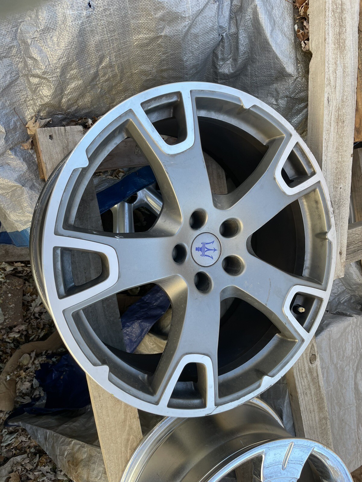 17 18 19 20 MASERATI LEVANTE WHEEL RIM 20X9 9X20" 5 SPOKE CAP MACHINED OEM