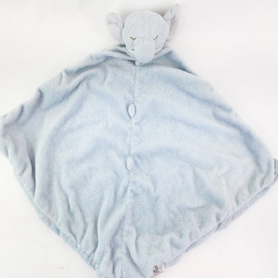 Angel Dear Elephant Lovey Azul Bebé Manta de Seguridad Lovie Blankie Juguete de Peluche Foto 2 de 4