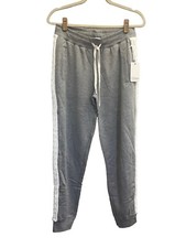NWT PJ Salvage Small Gray Fleece Cable Knit Side Lounge Pajama Pants PQ31/37