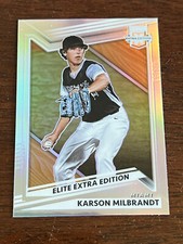 2022 Elite Extra Edition Optic Holo Prizm Karson Milbrandt Marlins #85