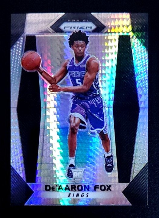 2017-18 Panini Prizm Hyper Prizm De'Aaron Fox Rookie RC #24 Spurs