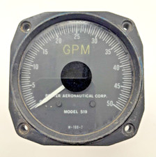 Potter Aeronautical Aircraft Engine Gauge GPM Gallon Per Minute Indicator