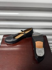 Bloch Techno Tap Dance Shoes Black Size 8 Snap Strap