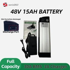 48V 15Ah 1000W Ebike Case Battery Lithium Ion li-ion BMS Electric Bicycle Motor