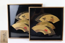 19th C.  橘屋友七 Edo - Meiji Tachibanaya Tomoshichi lacquer nest  tray box #BMJ0502