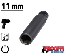 KRAFT Power Schlagschrauber Nuss 1/2" Stecknuss 11 mm Steckschlüssel 6-Kant Lang