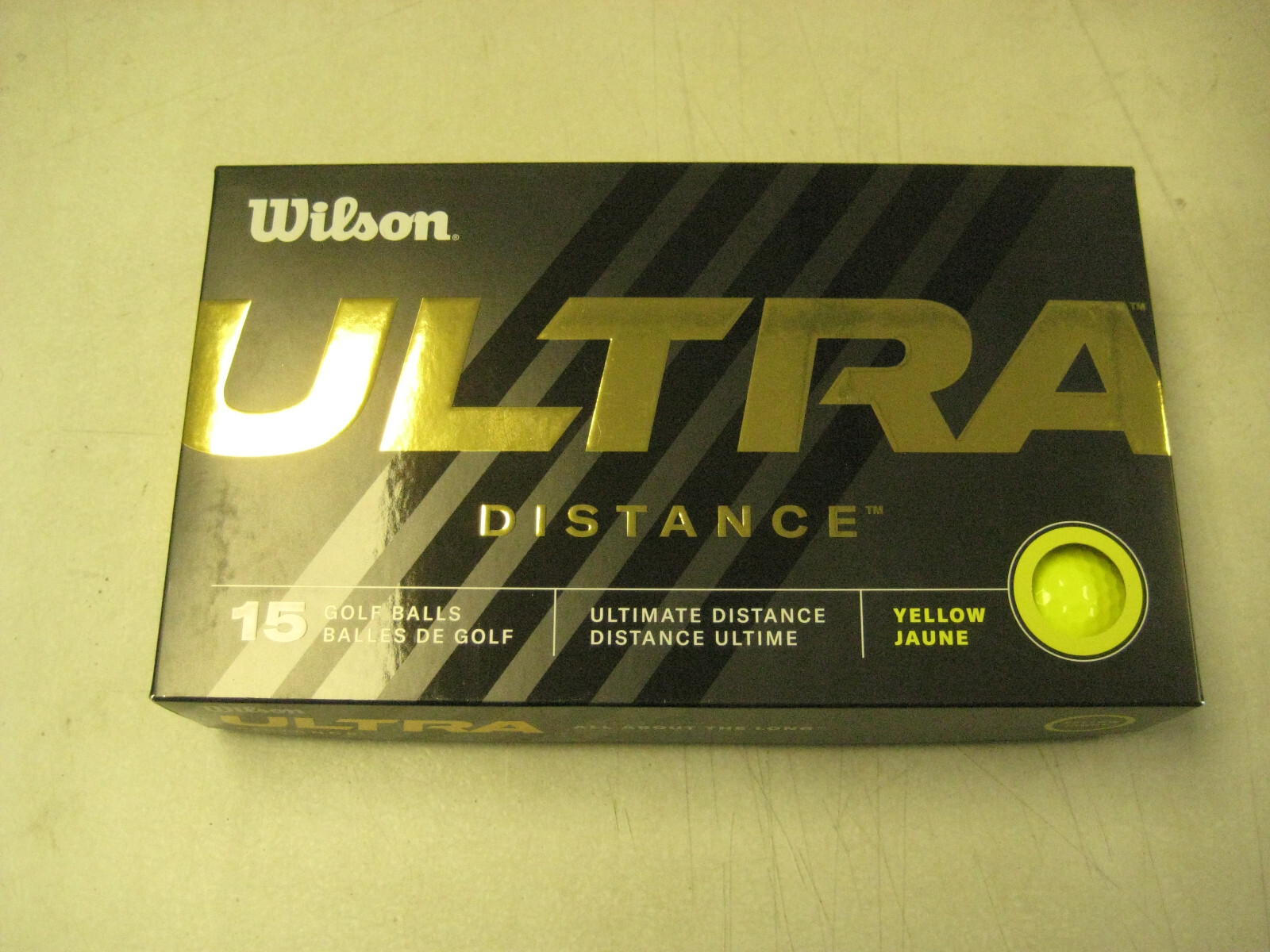 S Brand New Wilson Ultra Distance Golf Balls  Yellow