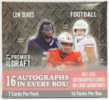 2021 Sage Football Premier Draft LOW Series Factory Sealed HOBBY Box-16 AUTOS
