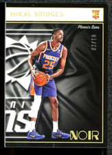 2018-19 Panini Noir Mikal Bridges # /10 Rookie Card Gold Icon Edition #175 SP RC