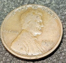 1911-S LINCLON CENT, SEE PICTURES L194