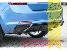 Rieger Heckansatz Heckspoiler Diffusor für Skoda Rapid NH schwarz matt