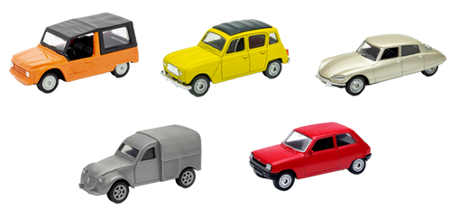 Miniature Voiture Renault 4L Welly 1:60 – Métal Diecast, 7 Cm, Jouet Collection