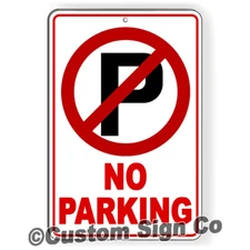 No Parking Sign Towed Anytime Metal Sign driveway do not block private property