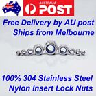 <!--F#f_0-->M3 M4 M5 M6 M8 M10 M12 Stainless Steel 304 Hex Nyloc Nut Nylon Insert Lock Nuts<!--F/-->