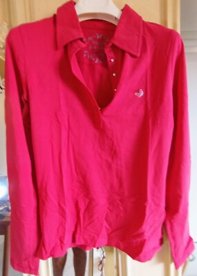WOMENS KOCCA POLO SHIRT SIZE L PINK