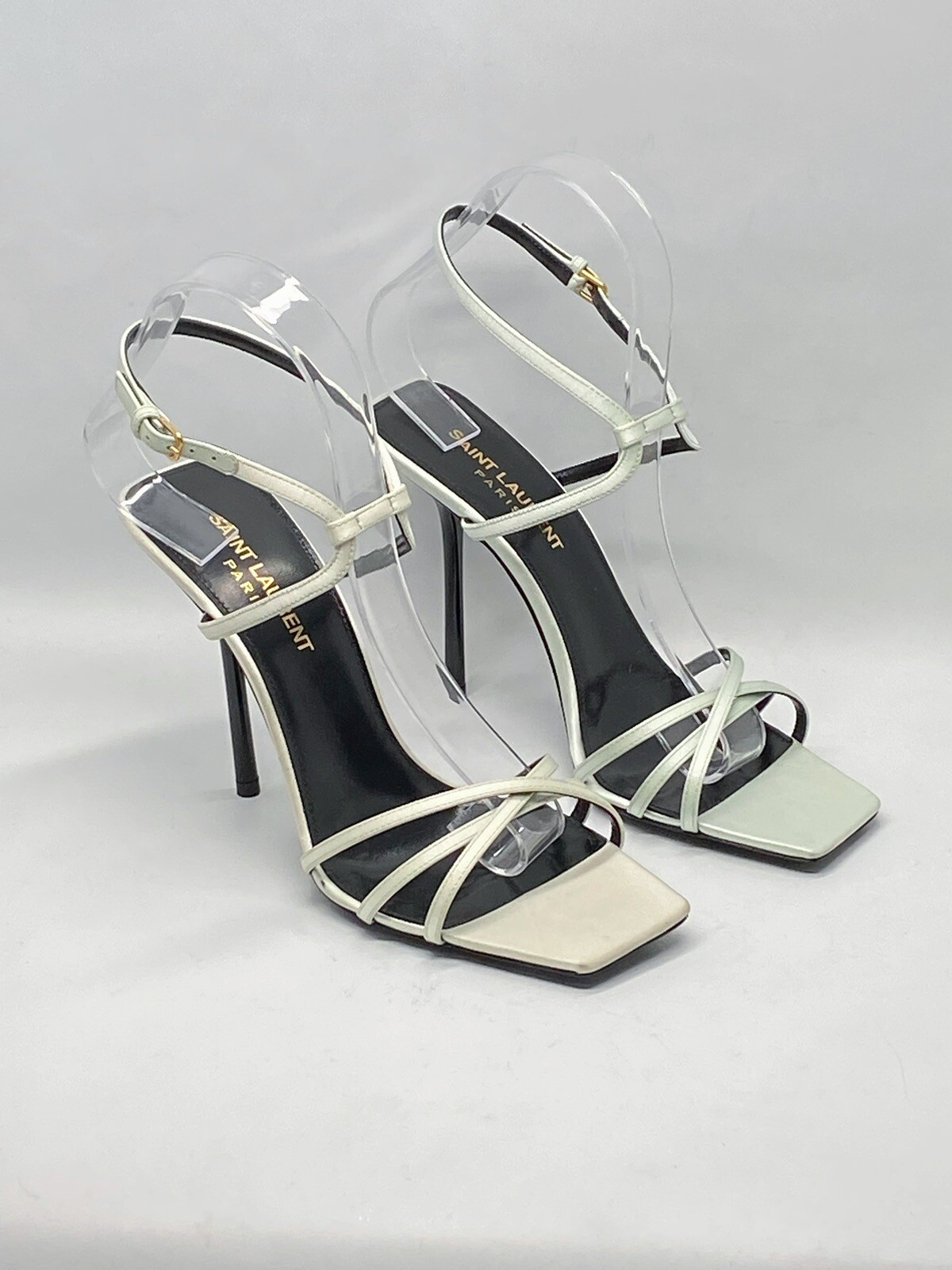 Sandali tacco alto Saint Laurent Nuit 105 mm taglia 36 5