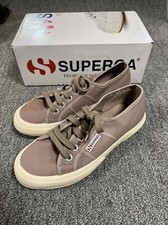 Superga Women's 2750 Cotu Classic Sneaker USA Size 6 Tan Mushroom