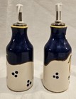 Vintage Cruet Set With Florentine Lemon On White & Navy Blue Background 6.75" H — photo 2