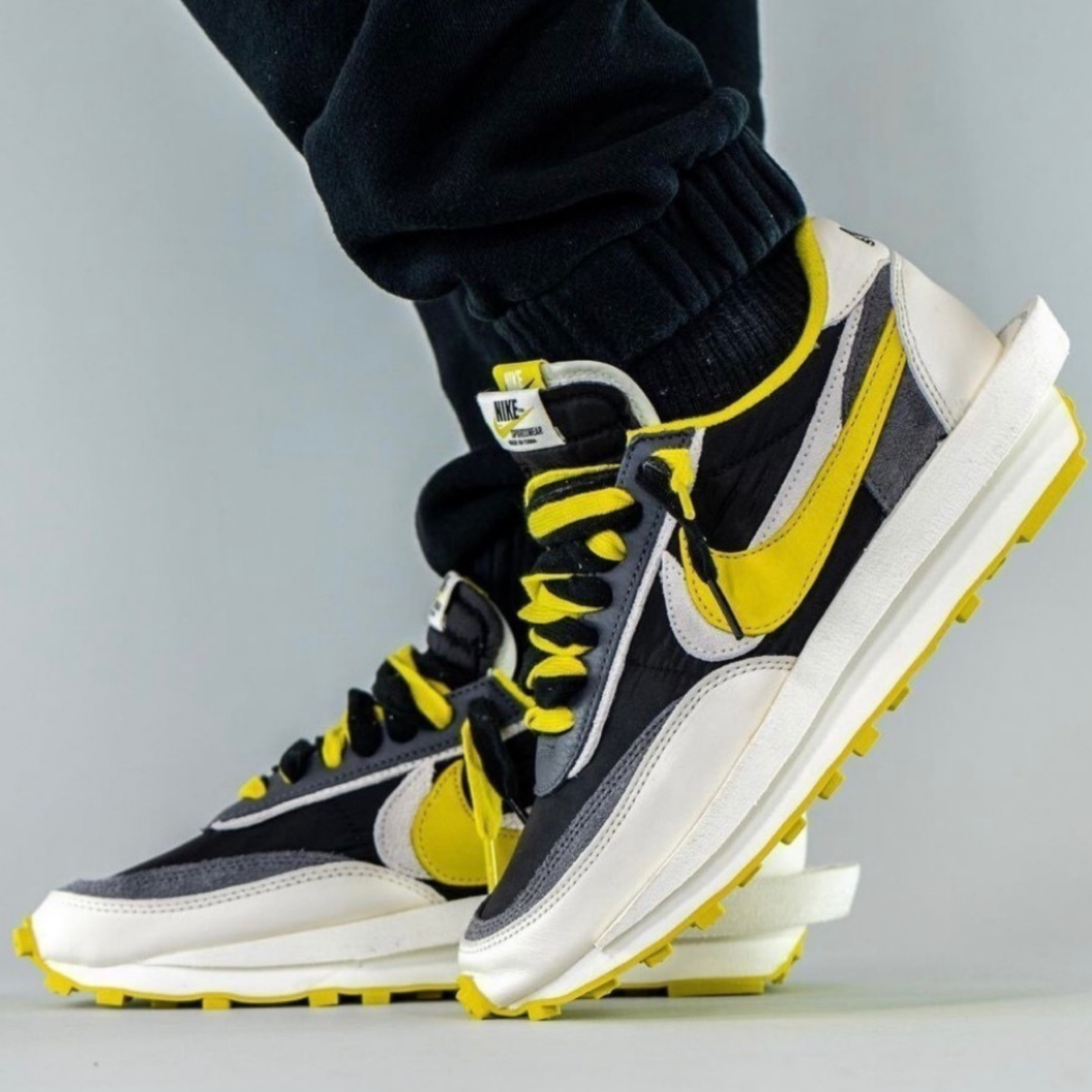 Size+14+-+Nike+LD+Waffle+Sacai+Undercover+Black+Bright+Citron for