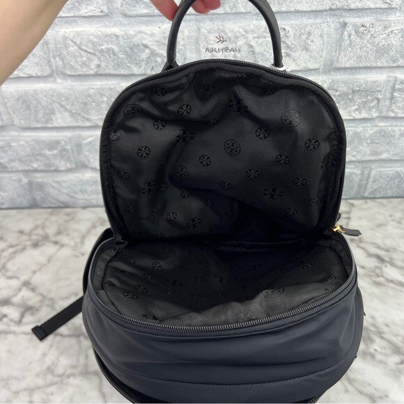 Tory Burch Ella Nylon Backpack In Black | eBay