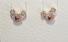 Children's Mickey Stud Earrings Rose Gold New
