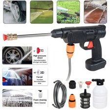 Cordless Car Wash Water Gun High Pressure Washer Gun Jet Wash Cleaner Machine UK