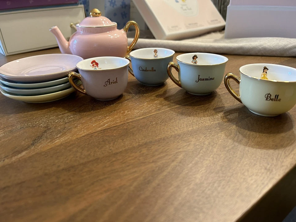 Disney Pottery Barn Kids Princess Tea Set Plus Tea Sandwiches - Image 2 of 4