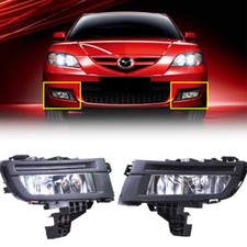 New Black Pair Front Left Right Fog Lights Fog Lamp For Mazda 3 2007 2008 2009 New Black Pair Front Left Right Fog Lights Fog Lamp For Mazda 3 2007 2008 2009