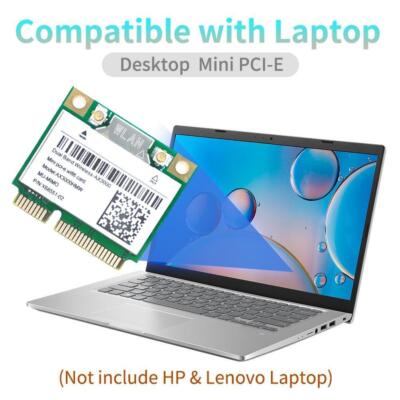 Mini PCIE WiFi 6E Card with 80211AX Network Bluetooth New R1 T8U8 P9F4 Z1X5 F1N3