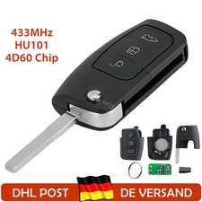 433Mhz Funk Schlüssel 4D60 Chip Für Ford Focus S-Max C-Max Mondeo Fiesta Galaxy