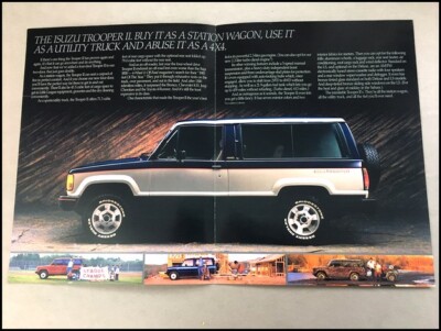 BROCHURE TROOPER2 サイズM 1985 Isuzu Trooper II Original Car Sales Brochure Folder | eBay