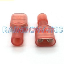 100PC FOR KST terminal FDFN1-250 fully insulated sheath 6.3 plug-in spring