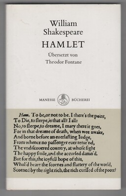 (Manesse) Shakespeare: Hamlet (trans. by Theodor Fontane) 1989