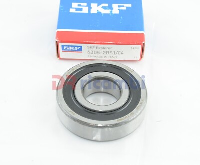 SKF Kugellager Rigid Geschlossen Beidseitig 6305-2RS1/C4 - Ø62x25x17