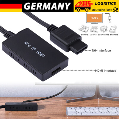 N64 zu HDMI Konverter Adapter HD Link Kabel für Nintendo Gamecube Super NES SNES