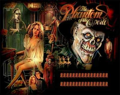 Data East PHANTOM OF THE OPERA Pinball Cabinet Light Mod RED