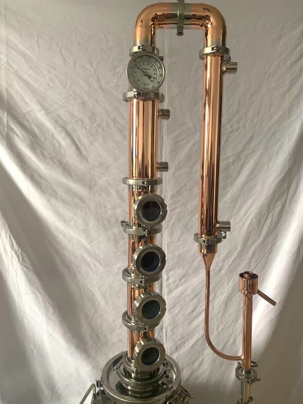 3" Copper Moonshine Still Reflux Column