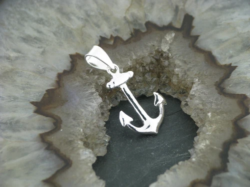 Small Silver Chain Pendant Anchor Anchor Maritime Maritime Navy 925 Silver