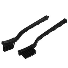 2 Pcs Plastic Handle PCB Circuit Board Cleaning Anti Static Brush Black