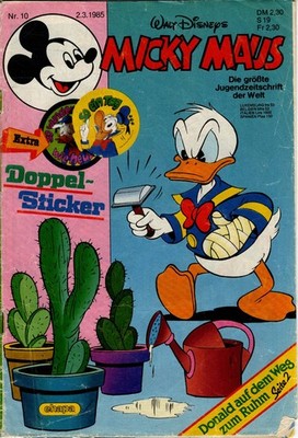 Micky Maus Heft Nr. 10 1985 Walt Disney Egmont Ehapa Verlag GmbH Vintage Retro