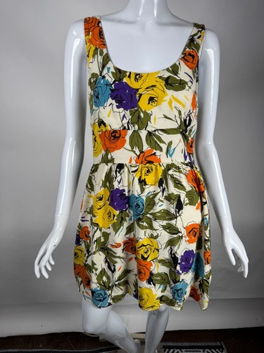 Urban Outfitters Pins And Needles Womens Floral Sundress Size 8 Multicolor Sleev