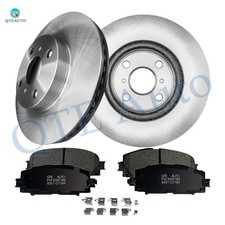 6 Front 255mm Brake Disc Rotors-Ceramic Brake Pad Kit For 2007-2018 Toyota Yaris