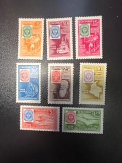 1960 Colombia Sc. 709 12 C351 54 MLH complete set $6