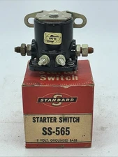 N.O.S.  STANDARD SS-565  STARTER SOLENOID SWITCH, 12 VOLT, REPLACES: B6A-11450-A