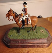 Mounted Lead Toy Soldier Very Nice Shape Vintage