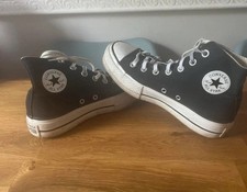 All Star Converse Size 4 UK Platform Festival Everyday Trainers White Black