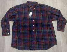 NWT Polo Ralph Lauren Button Down Shirt Size 4XB Big Tall Plaid Tartan