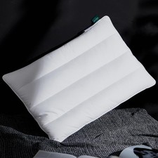 Luxury Natural Flat Thin Goose Feather Down Pillows Standard Size, 2.5" Heigh...