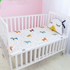 Baby Cot Mattress Cover - Children's Cotton Bedspread Protector